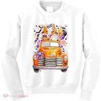 Gnome Halloween Boo Truck Kids Sweatshirt thumb 0