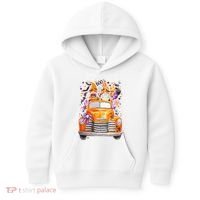 Gnome Halloween Boo Truck Kids Hoodie thumb 0