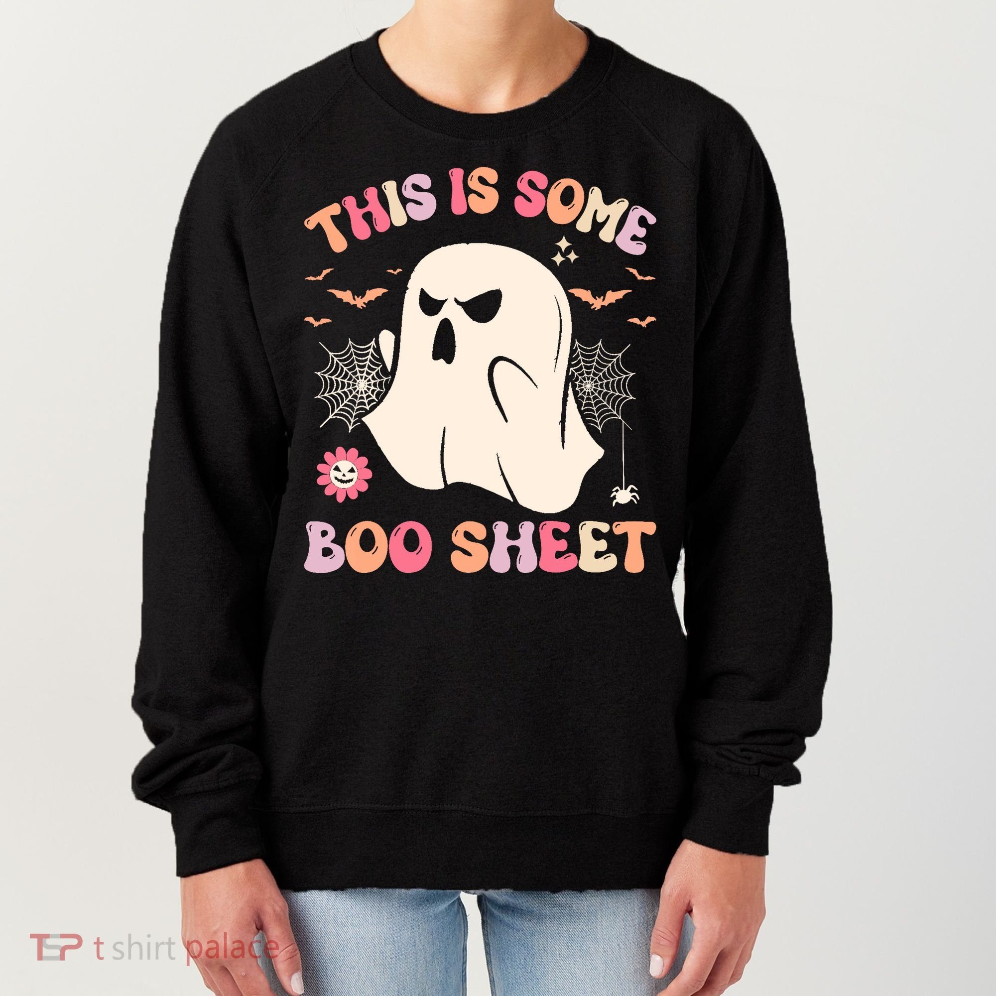 Groovy Halloween Boo Ghost Costume This Is Some Boo Sheet Women's Sweatshirt