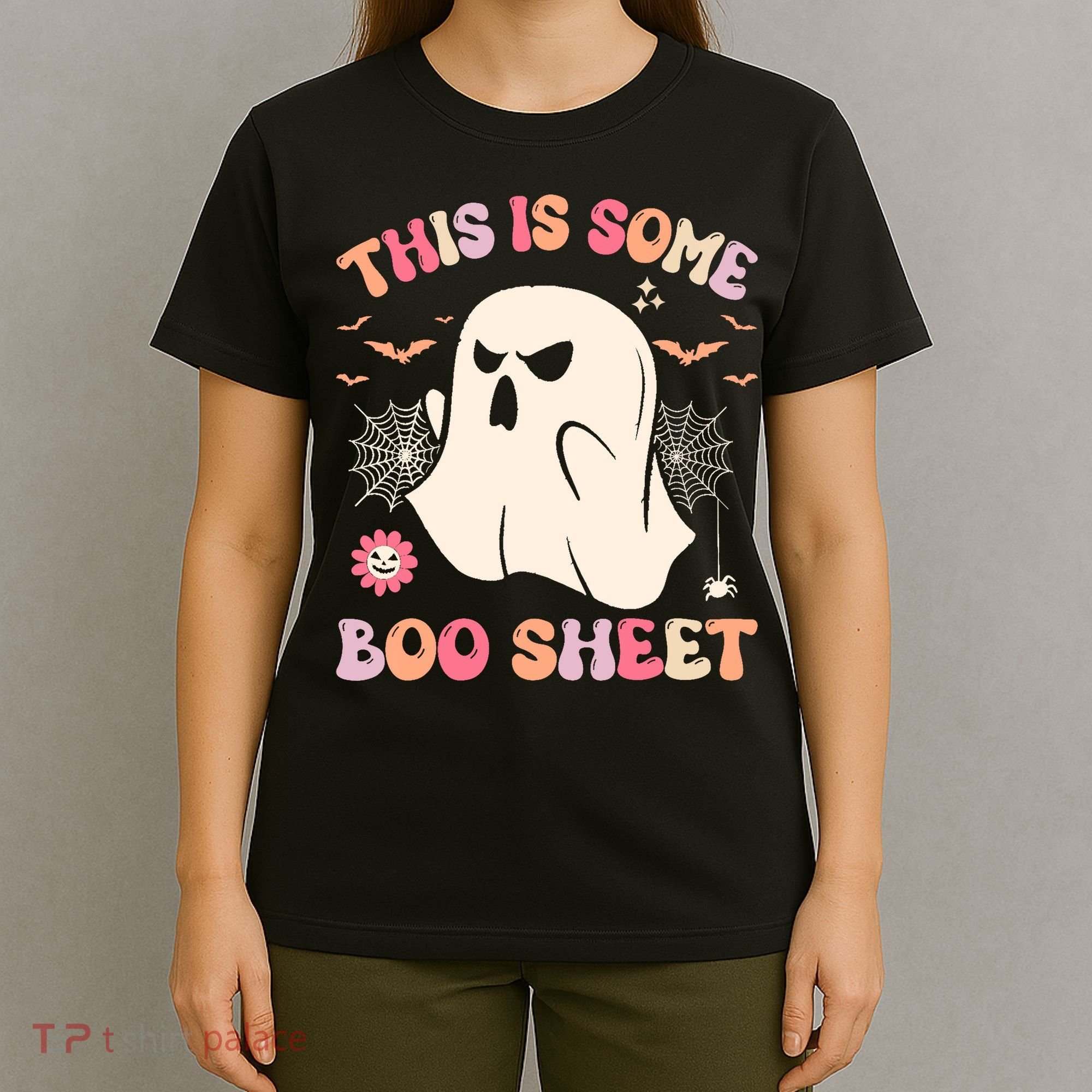 Groovy Halloween Boo Ghost Costume This Is Some Boo Sheet T-Shirt