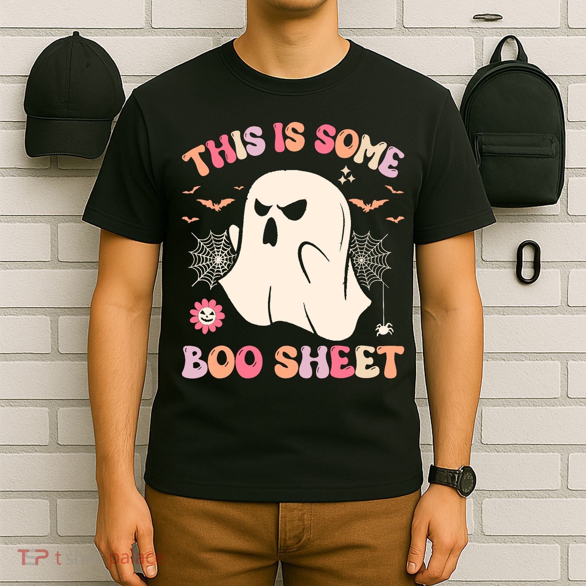 Groovy Halloween Boo Ghost Costume This Is Some Boo Sheet T-Shirt