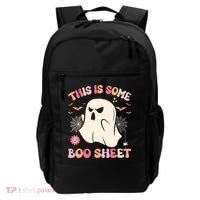 Groovy Halloween Boo Ghost Costume This Is Some Boo Sheet Backpack thumb 0