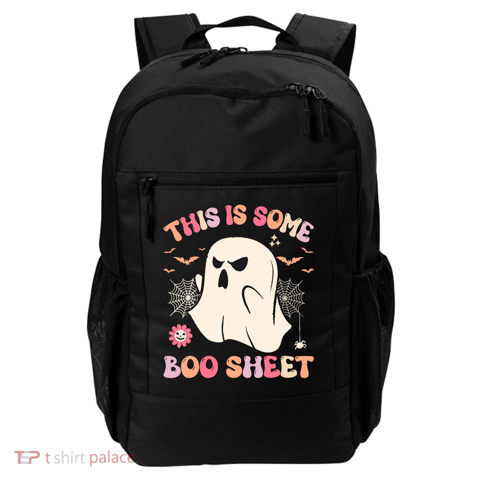 Groovy Halloween Boo Ghost Costume This Is Some Boo Sheet Backpack