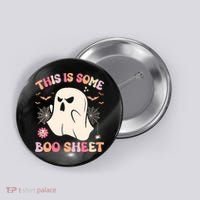 Groovy Halloween Boo Ghost Costume This Is Some Boo Sheet Button thumb 0
