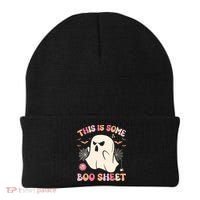 Groovy Halloween Boo Ghost Costume This Is Some Boo Sheet Beanie thumb 0