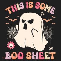 Groovy Halloween Boo Ghost Costume This Is Some Boo Sheet Beanie thumb 2