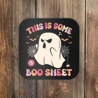 Groovy Halloween Boo Ghost Costume This Is Some Boo Sheet Coaster thumb 0