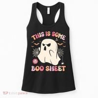 Groovy Halloween Boo Ghost Costume This Is Some Boo Sheet Women's Tank Top thumb 0