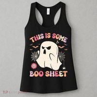 Groovy Halloween Boo Ghost Costume This Is Some Boo Sheet Women's Tank Top thumb 3