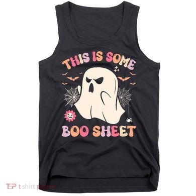 Groovy Halloween Boo Ghost Costume This Is Some Boo Sheet Tank Top