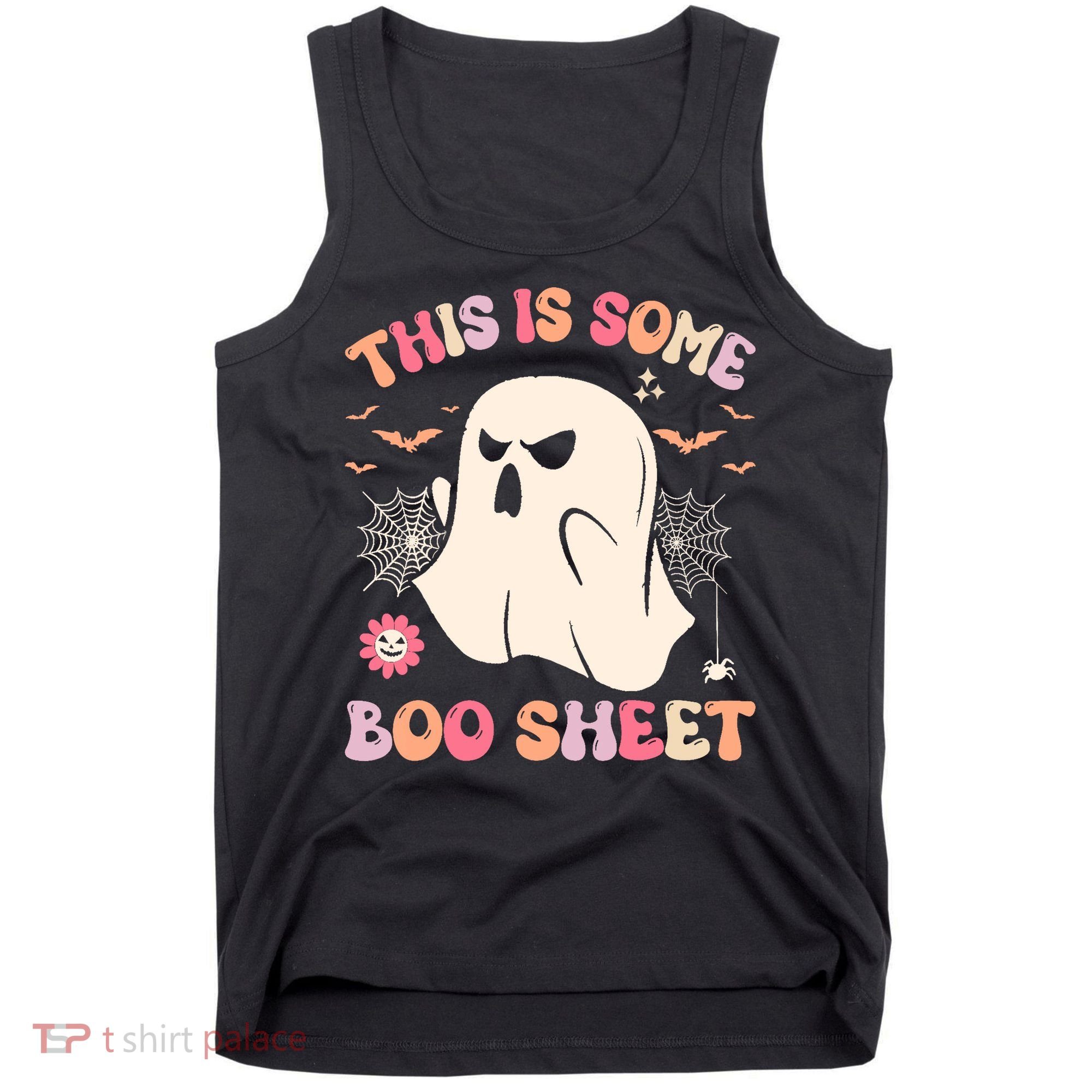 Groovy Halloween Boo Ghost Costume This Is Some Boo Sheet Tank Top