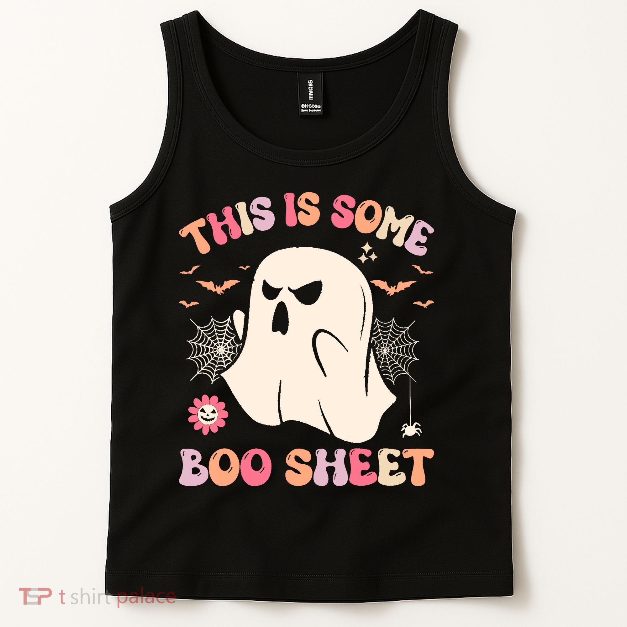 Groovy Halloween Boo Ghost Costume This Is Some Boo Sheet Tank Top