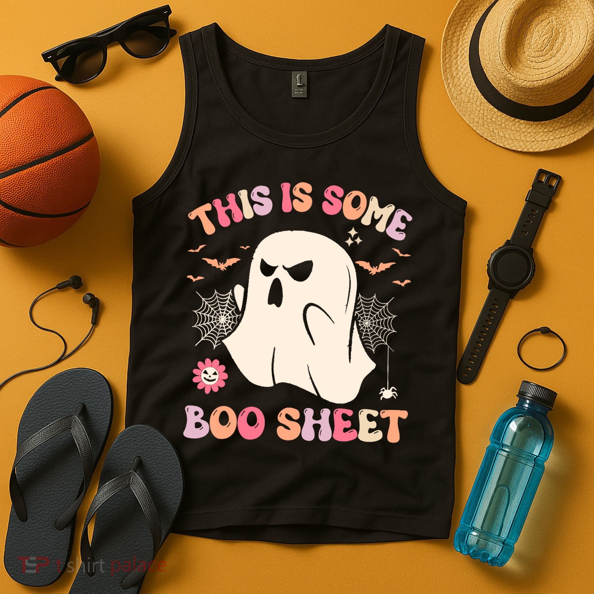 Groovy Halloween Boo Ghost Costume This Is Some Boo Sheet Tank Top