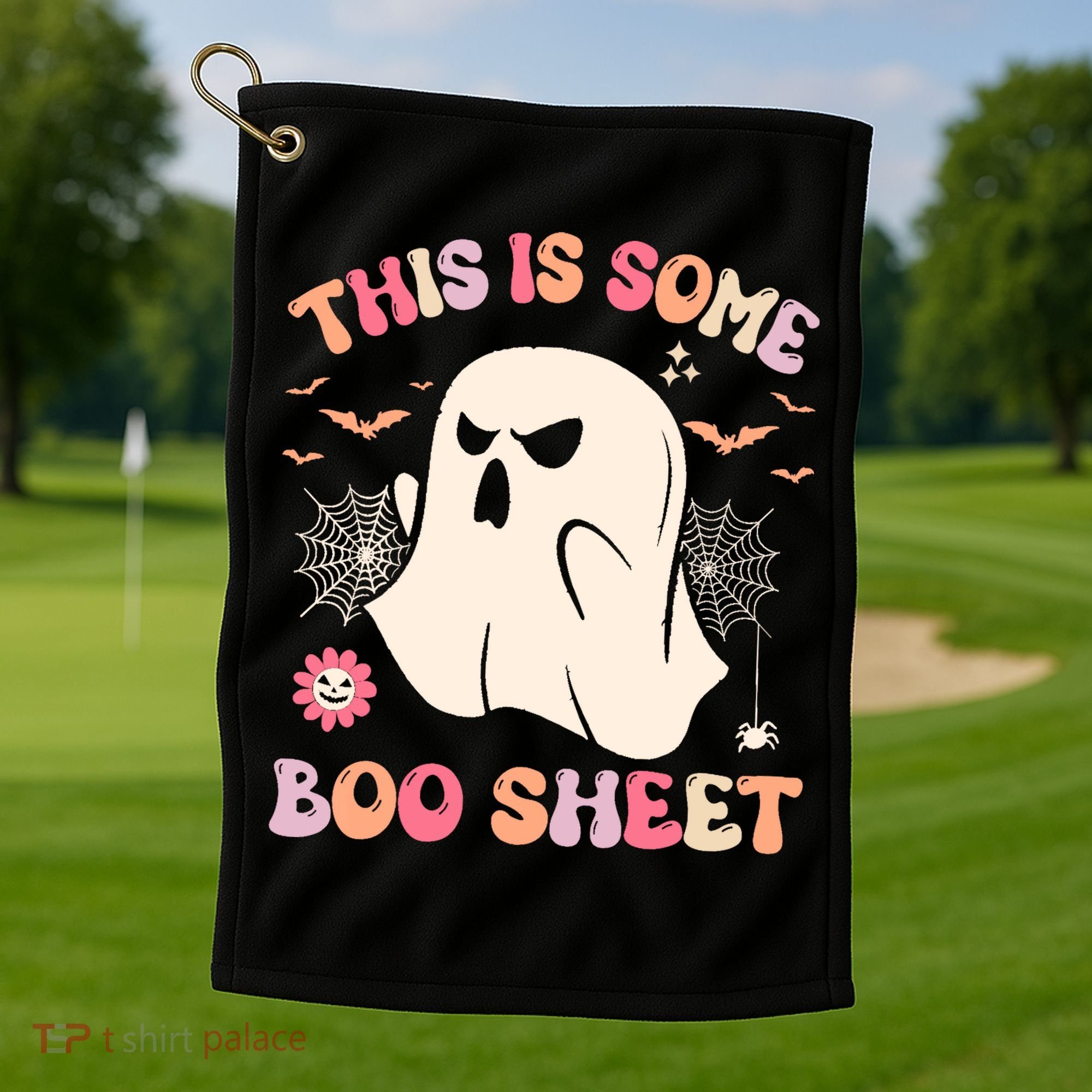 Groovy Halloween Boo Ghost Costume This Is Some Boo Sheet Golf Towel