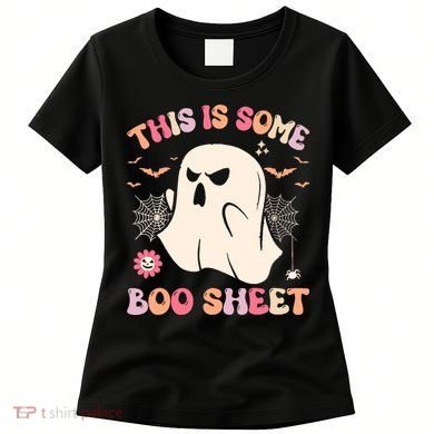Groovy Halloween Boo Ghost Costume This Is Some Boo Sheet Women's T-Shirt