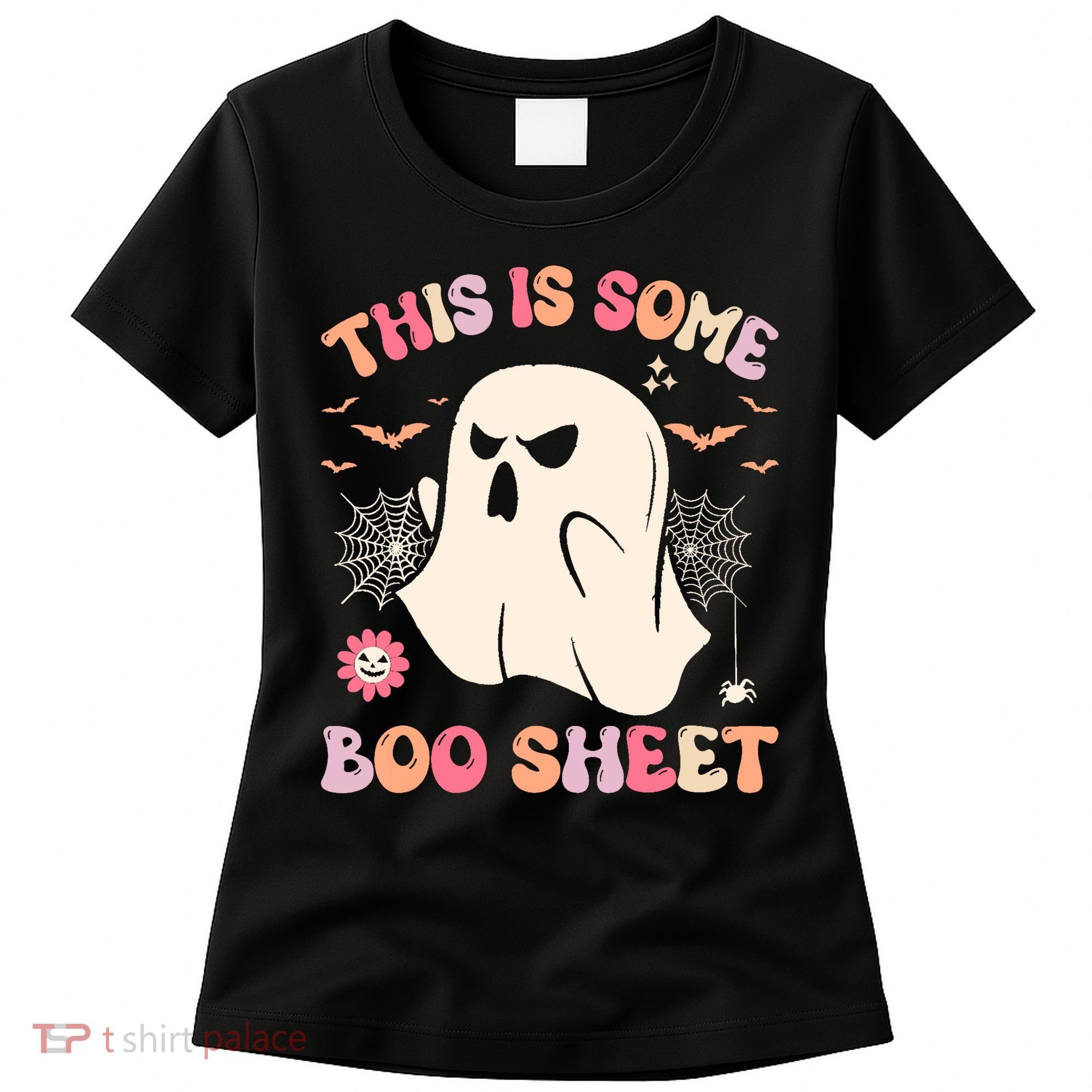 Groovy Halloween Boo Ghost Costume This Is Some Boo Sheet Women's T-Shirt