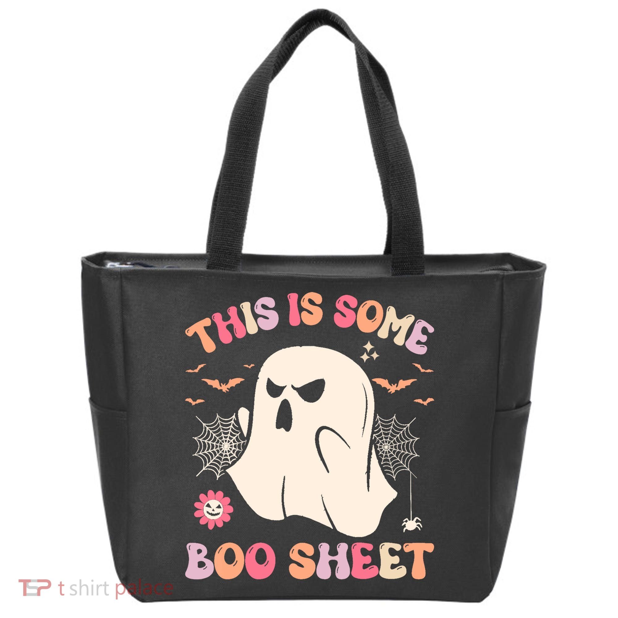 Groovy Halloween Boo Ghost Costume This Is Some Boo Sheet Tote Bag
