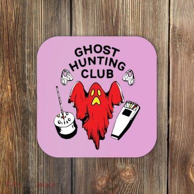 Ghost Hunting Club Funny Coaster