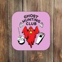 Ghost Hunting Club Funny Coaster thumb 0