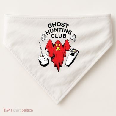 Ghost Hunting Club Funny USA-Made Doggie Bandana