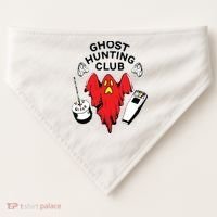 Ghost Hunting Club Funny USA-Made Doggie Bandana thumb 0