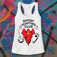 Ghost Hunting Club Funny Women's Tank Top thumb 3
