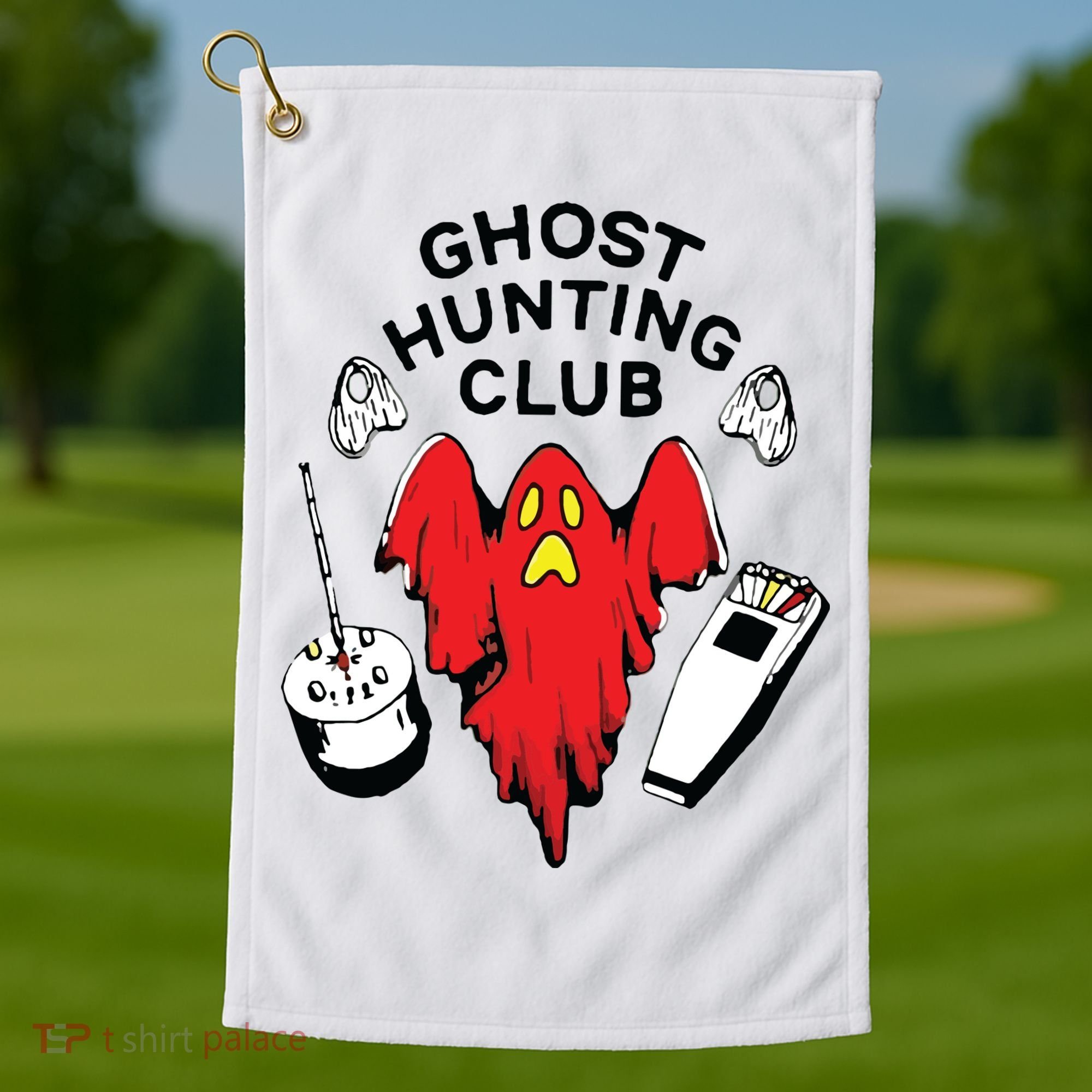 Ghost Hunting Club Funny Golf Towel