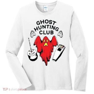 Ghost Hunting Club Funny Women's Long Sleeve Shirt
