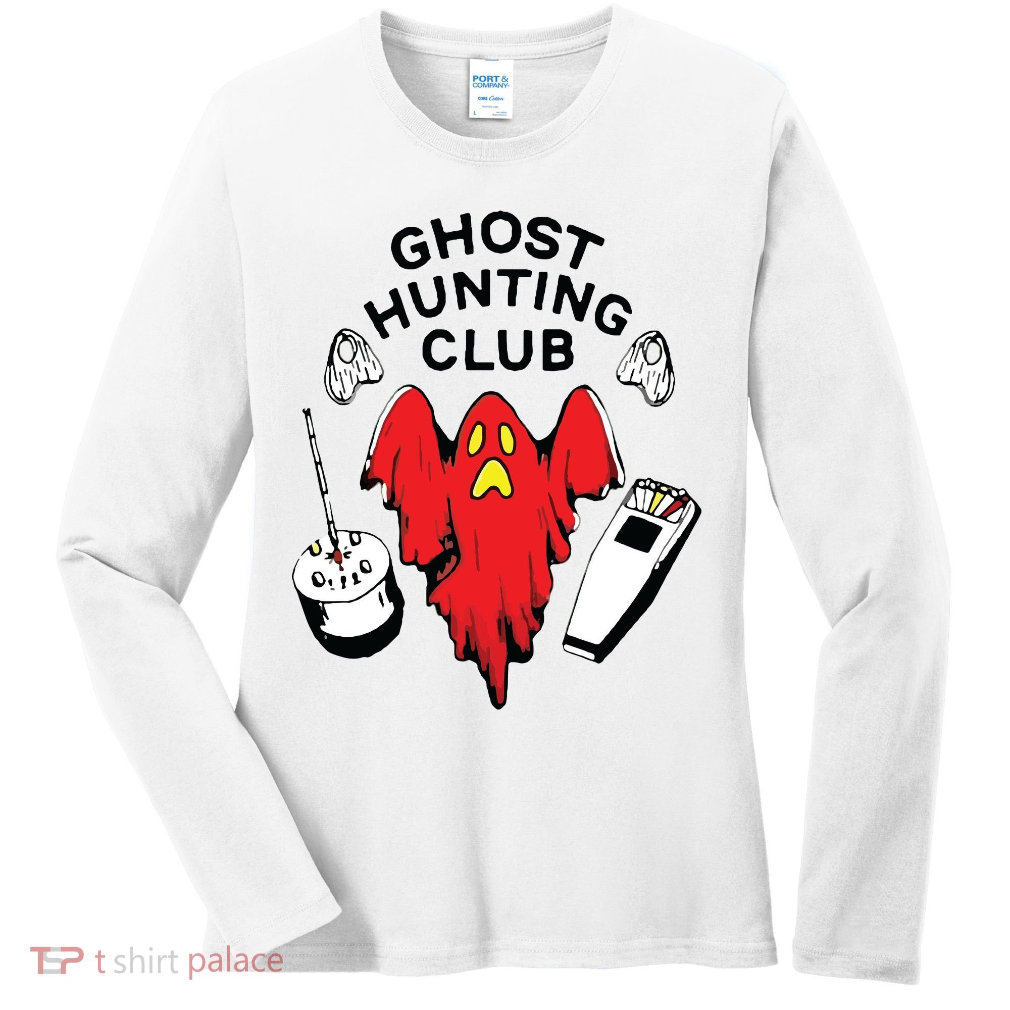 Ghost Hunting Club Funny Women's Long Sleeve Shirt