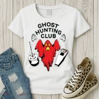 Ghost Hunting Club Funny Women's T-Shirt thumb 3