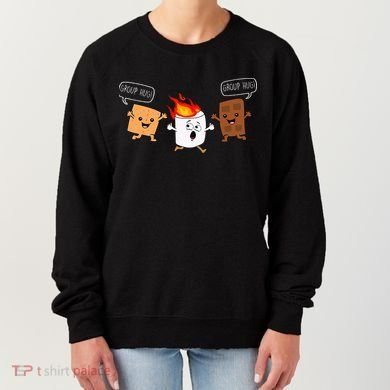 Group Hug Camping Campfire Chocolate Marshmallow SMores Women's Sweatshirt