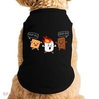 Group Hug Camping Campfire Chocolate Marshmallow SMores Doggie Tank thumb 0