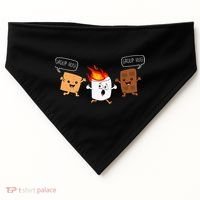 Group Hug Camping Campfire Chocolate Marshmallow SMores USA-Made Doggie Bandana thumb 0