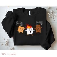 Group Hug Camping Campfire Chocolate Marshmallow SMores Sweatshirt thumb 2