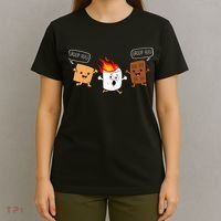 Group Hug Camping Campfire Chocolate Marshmallow SMores T-Shirt thumb 4