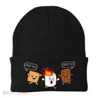Group Hug Camping Campfire Chocolate Marshmallow SMores Beanie thumb 0