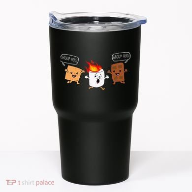 Group Hug Camping Campfire Chocolate Marshmallow SMores Tumbler
