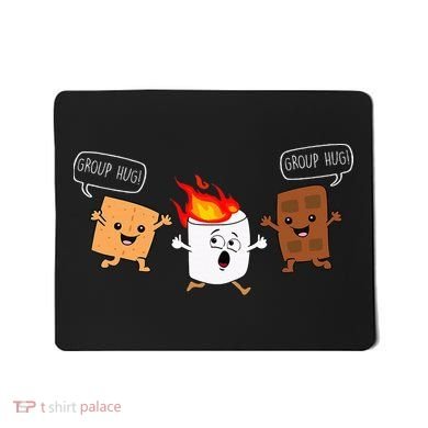 Group Hug Camping Campfire Chocolate Marshmallow SMores Mousepad