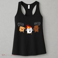 Group Hug Camping Campfire Chocolate Marshmallow SMores Women's Tank Top thumb 3