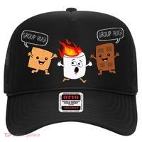Group Hug Camping Campfire Chocolate Marshmallow SMores Hat thumb 0