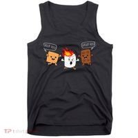 Group Hug Camping Campfire Chocolate Marshmallow SMores Tank Top thumb 0
