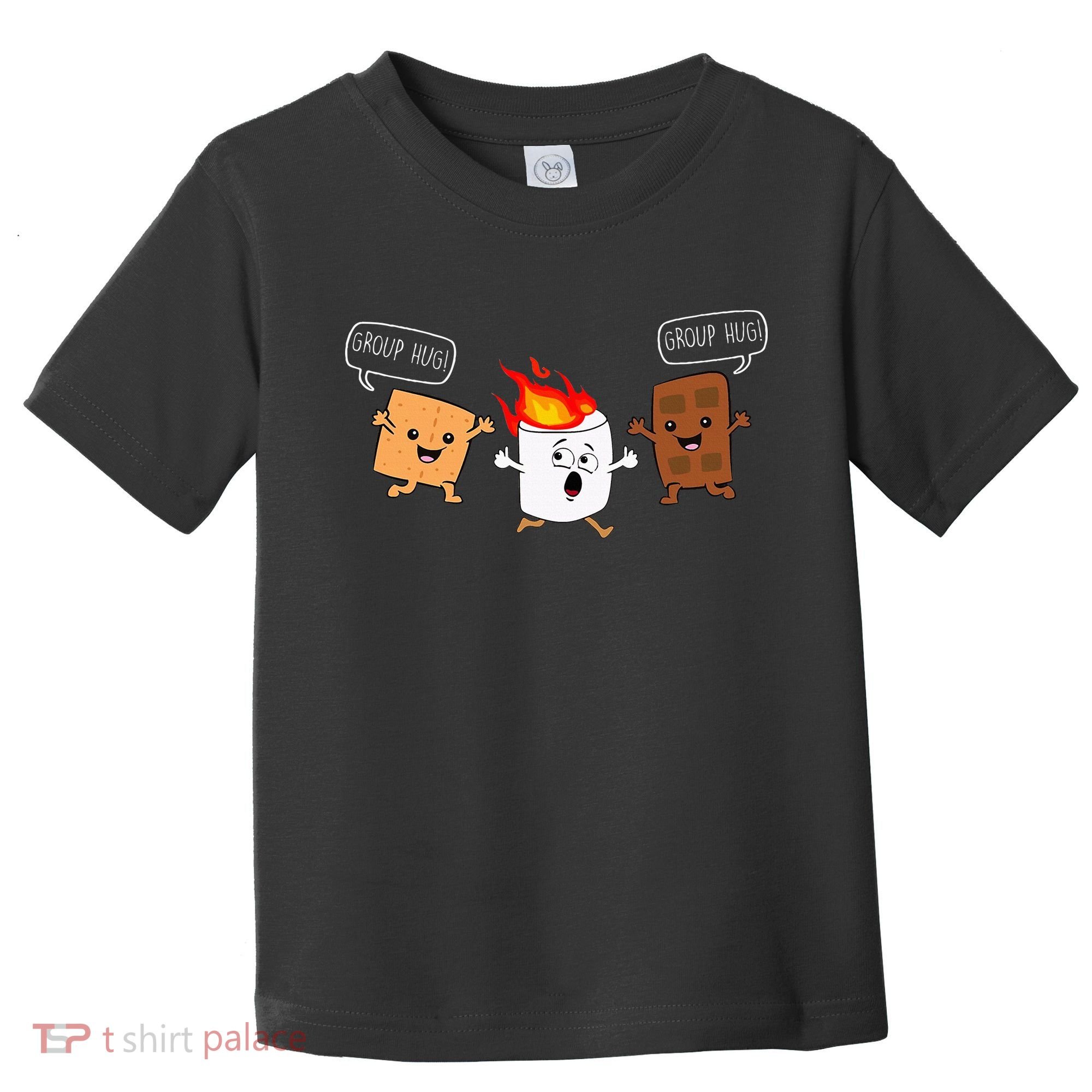 Group Hug Camping Campfire Chocolate Marshmallow SMores Toddler T-Shirt