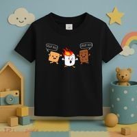 Group Hug Camping Campfire Chocolate Marshmallow SMores Toddler T-Shirt thumb 3