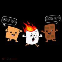 Group Hug Camping Campfire Chocolate Marshmallow SMores Toddler T-Shirt thumb 4