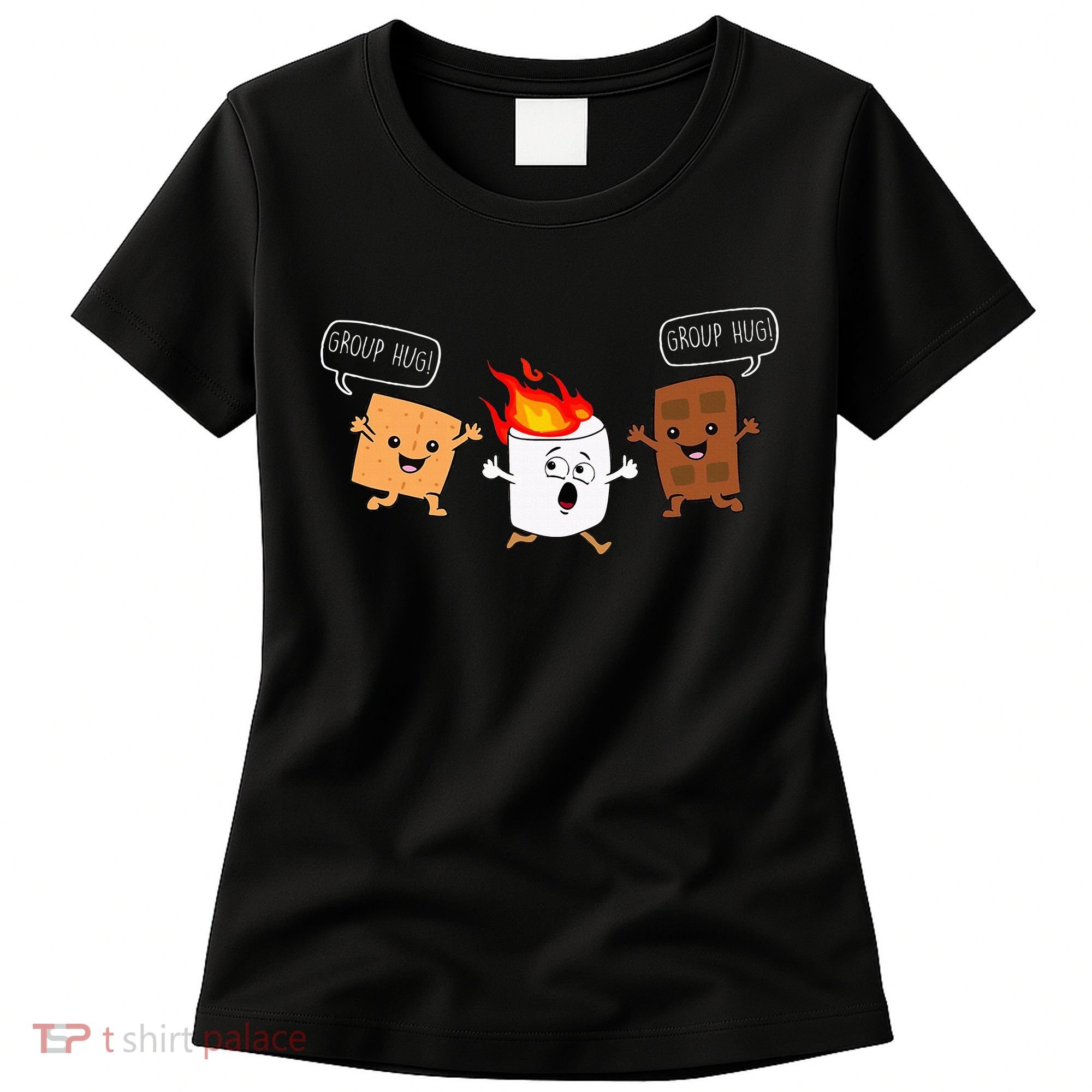 Group Hug Camping Campfire Chocolate Marshmallow SMores Women's T-Shirt