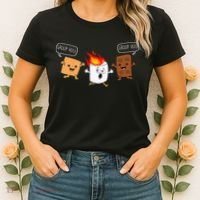 Group Hug Camping Campfire Chocolate Marshmallow SMores Women's T-Shirt thumb 2