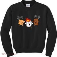 Group Hug Camping Campfire Chocolate Marshmallow SMores Kids Sweatshirt thumb 0