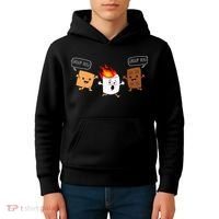 Group Hug Camping Campfire Chocolate Marshmallow SMores Kids Hoodie thumb 4