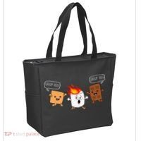 Group Hug Camping Campfire Chocolate Marshmallow SMores Tote Bag thumb 2