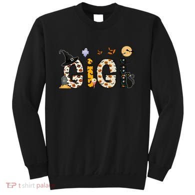 Gigi Halloween Costume Spider, Ghost, Pumpkin, Witch Hat Sweatshirt